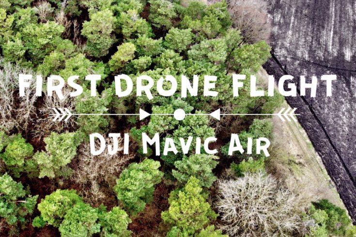 First drone flight mavic air header